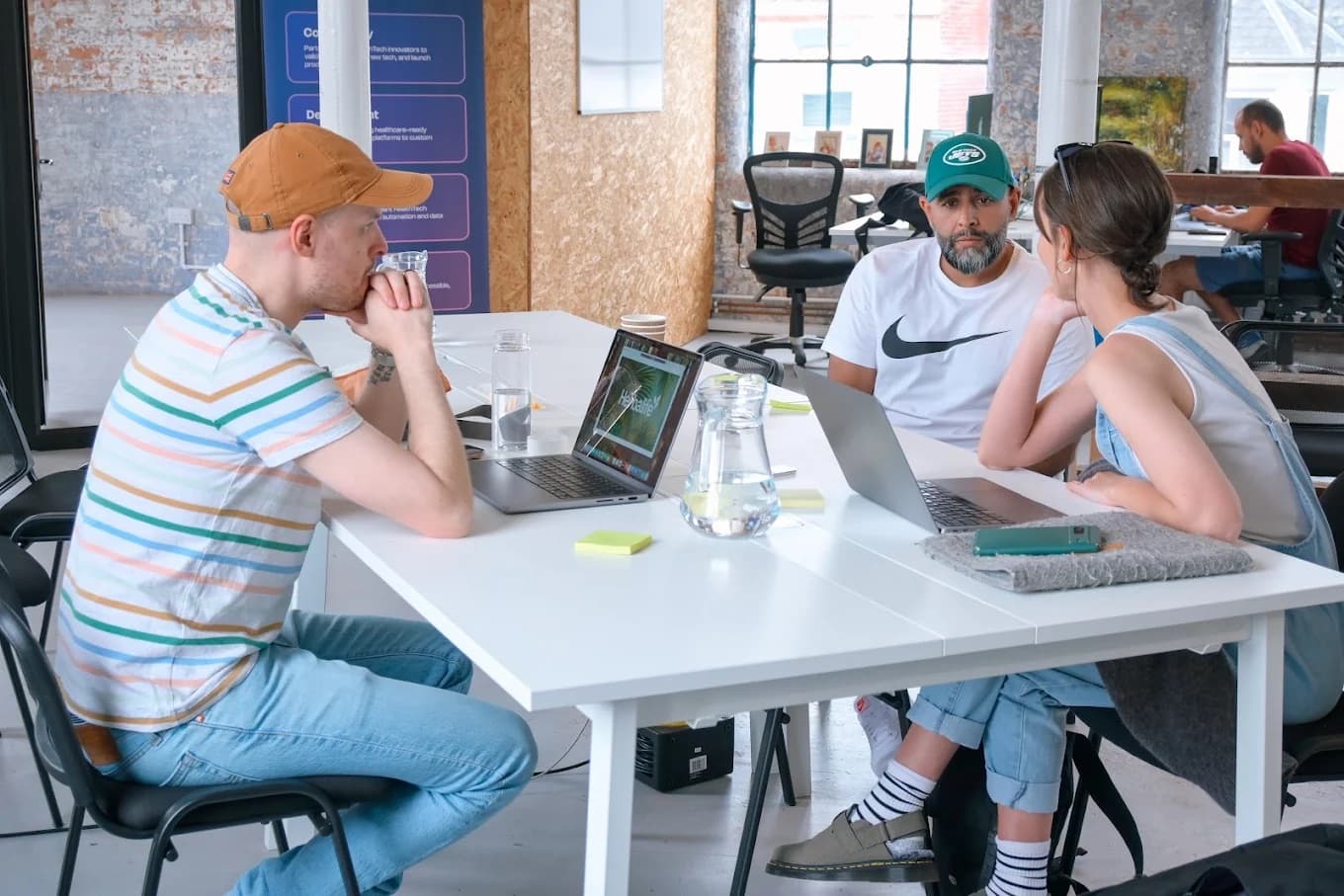 Martin working with founders